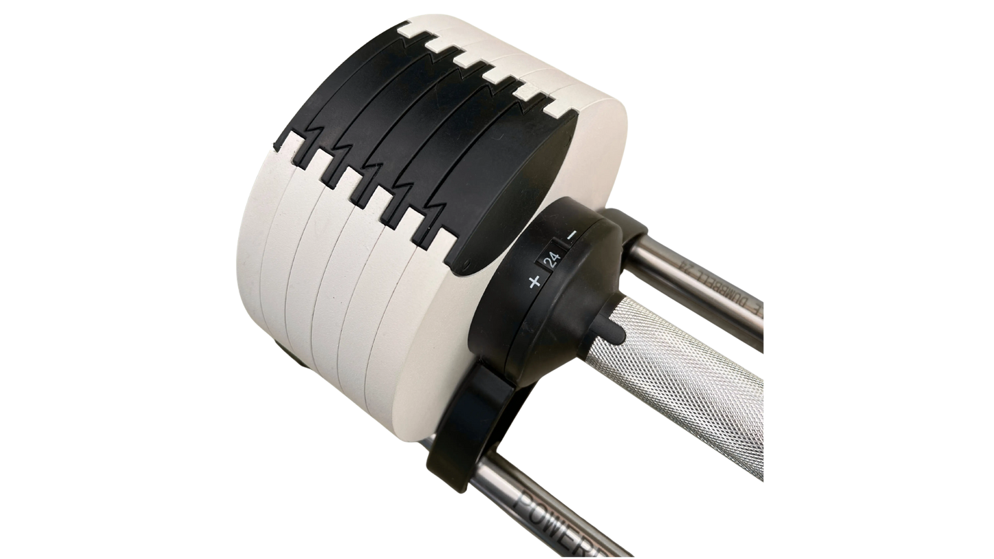 PowerBells 24 Pro – Adjustable Dumbbells | 4kg Increments | Pair PowerBells