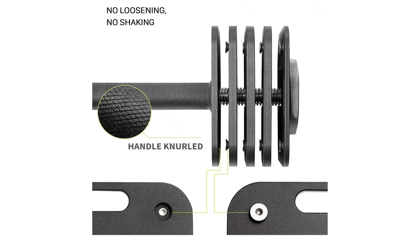 PowerBells 36 Forge – Adjustable Dumbbells| Slam-Resistance | 2kg Increment | Pair PowerBells