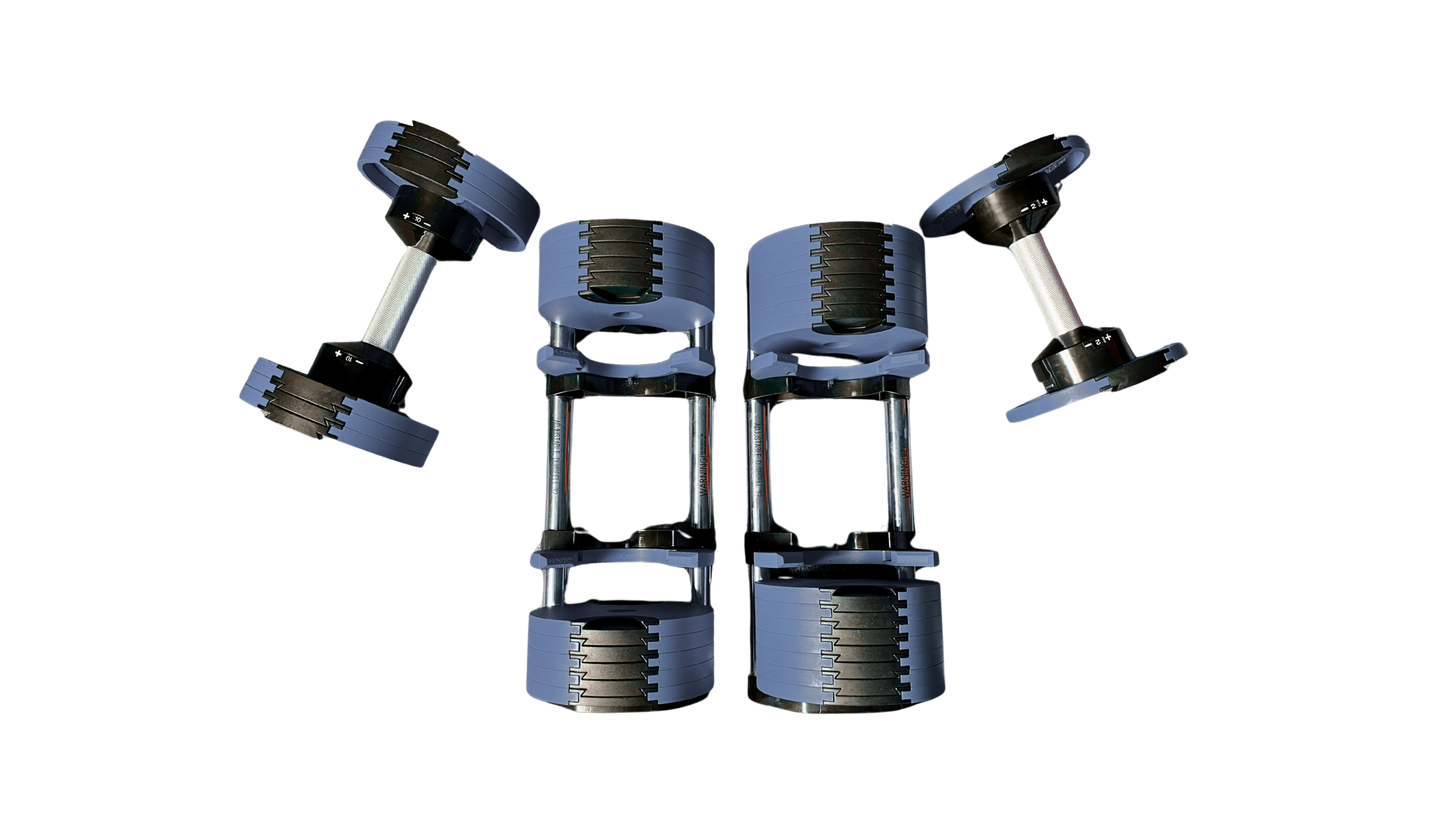 PowerBells 32 Pro – Steel Adjustable Dumbbells | 2kg Increments
