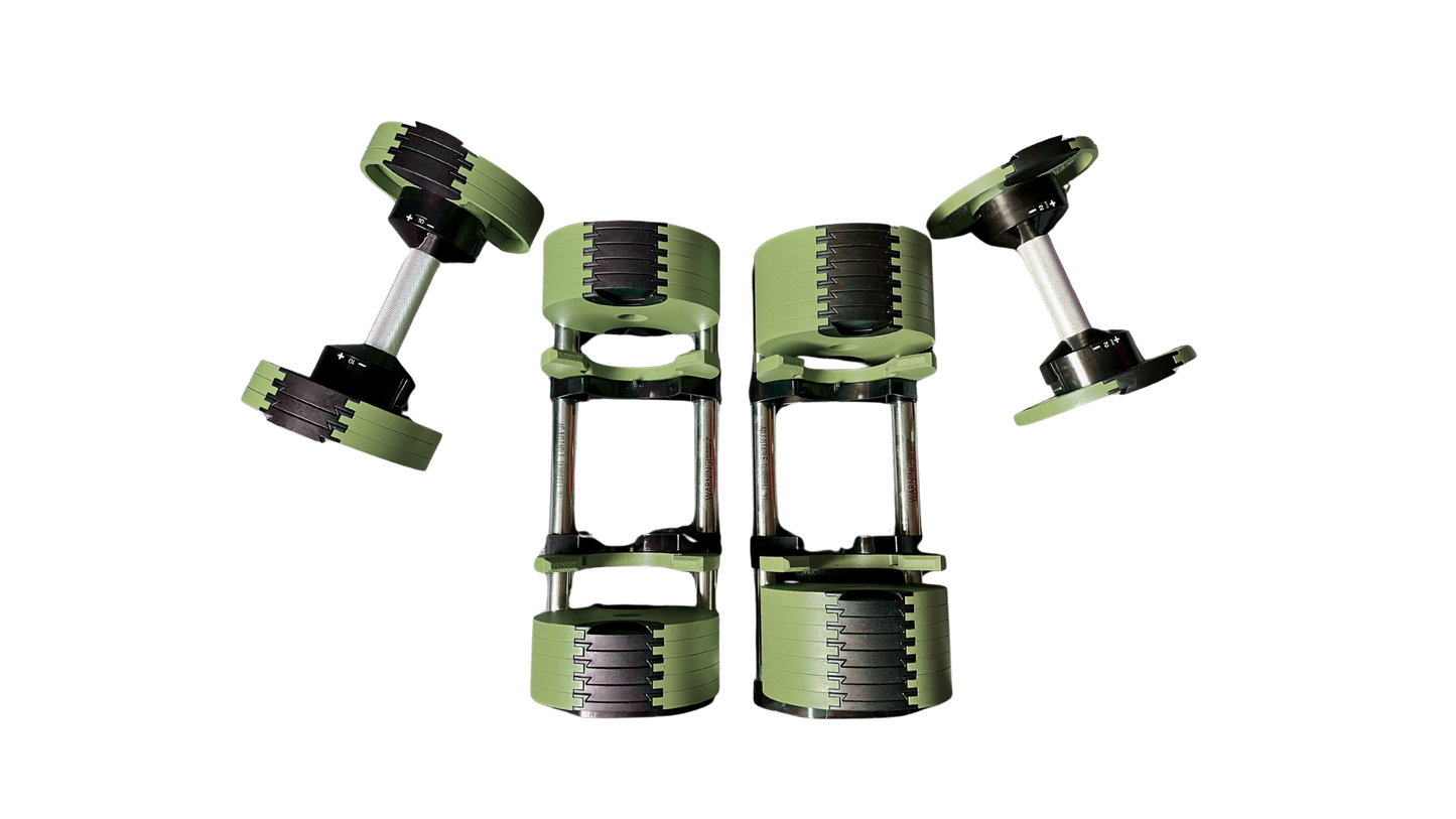PowerBells 32 Pro – Steel Adjustable Dumbbells | 2kg Increments