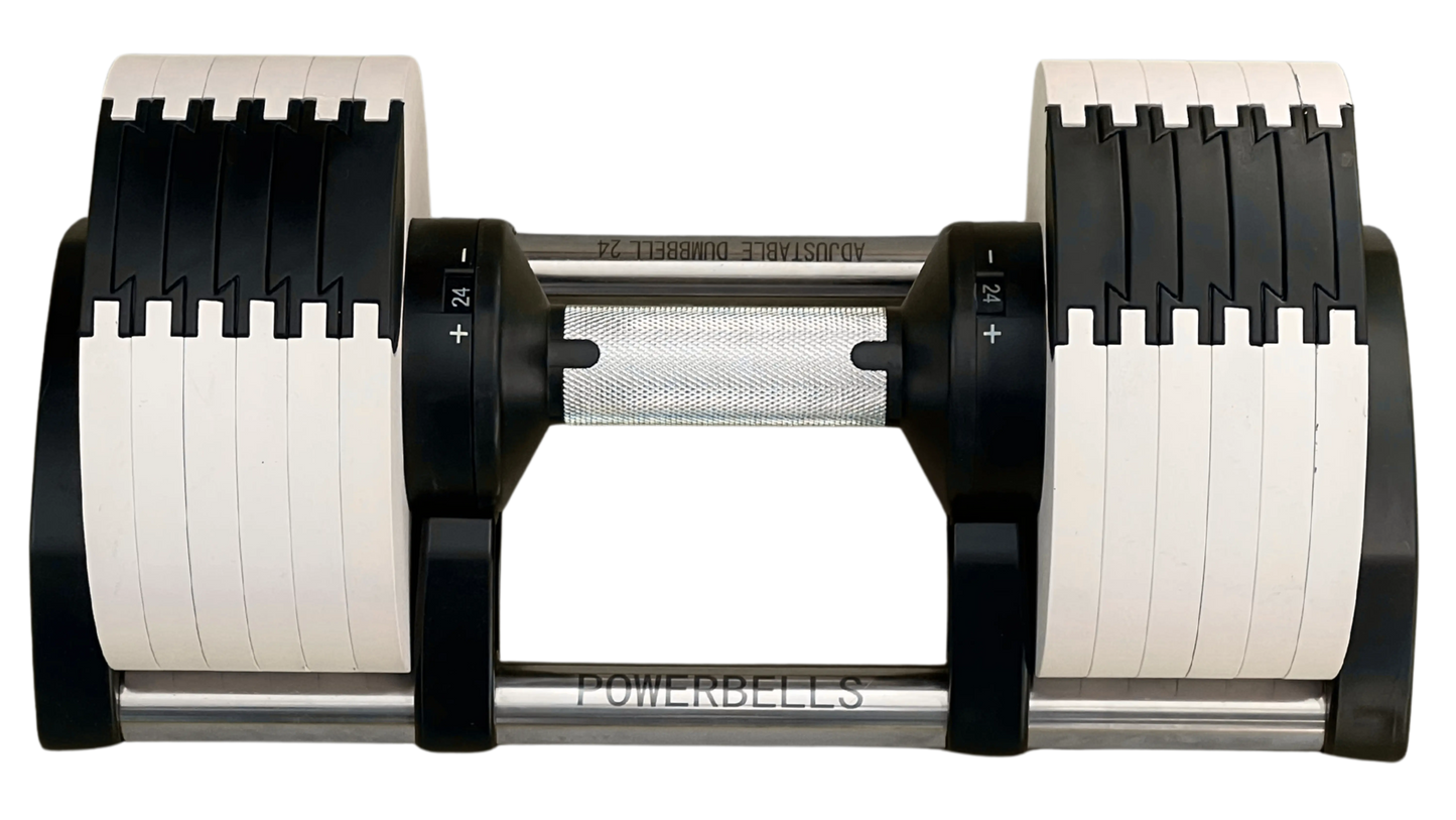 PowerBells 24 Pro – Adjustable Dumbbells | 4kg Increments | Pair PowerBells