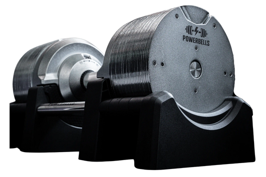 PowerBells 41 Extreme – Adjustable Dumbbells | Electroplating Steel | Pair PowerBells