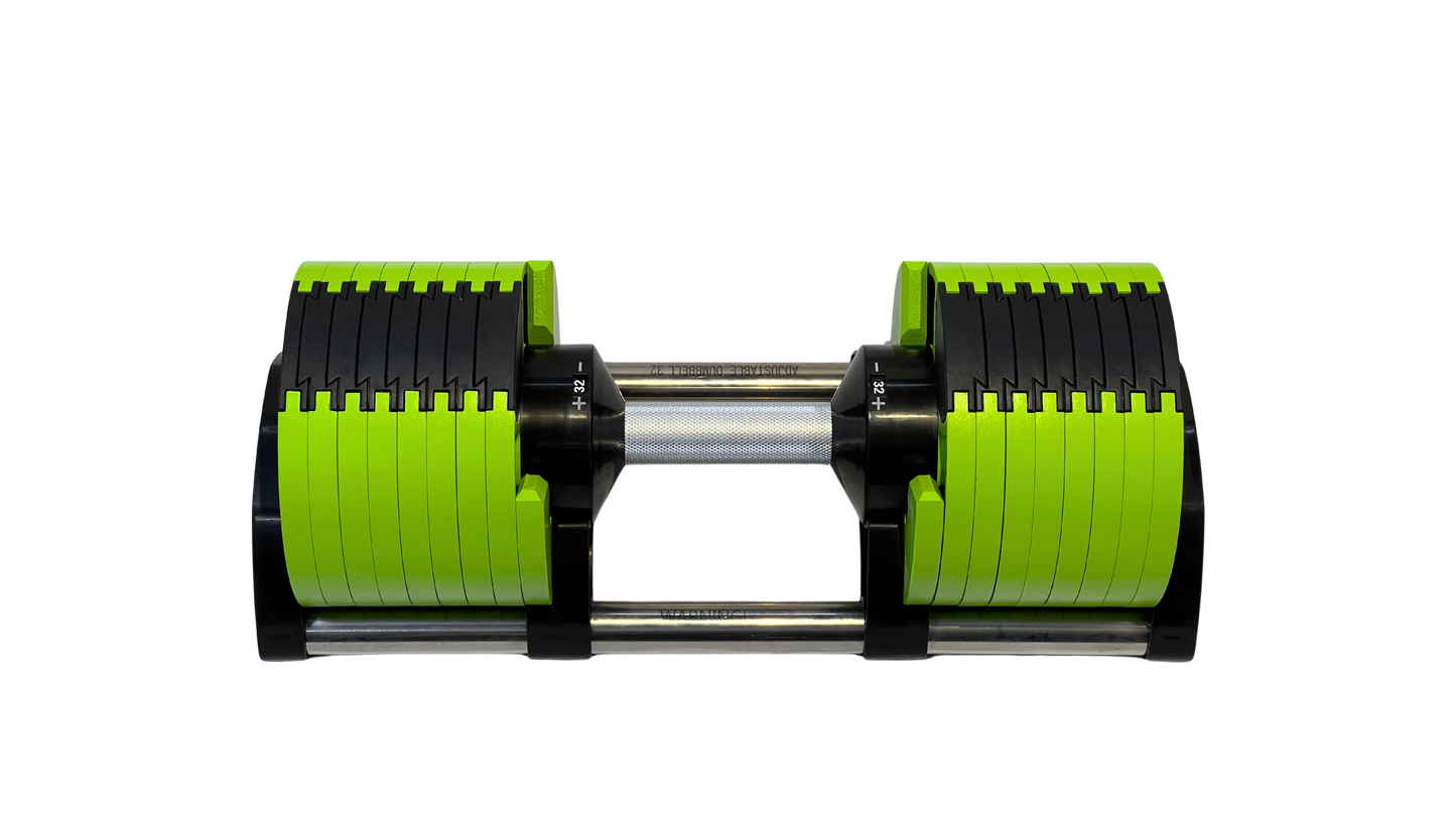 PowerBells 32 Pro – Steel Adjustable Dumbbells | 2kg Increments - Single