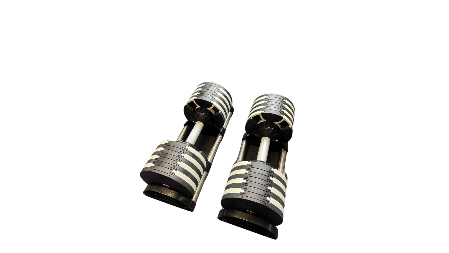 PowerBells 32 Pro – Steel Adjustable Dumbbells | 2kg Increments