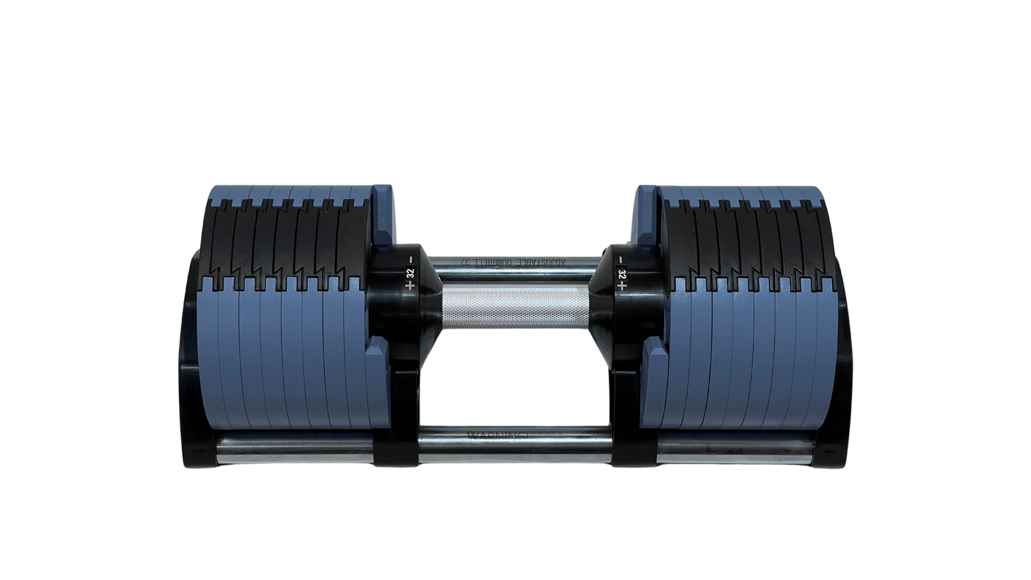 PowerBells 32 Pro – Steel Adjustable Dumbbells | 2kg Increments - Single