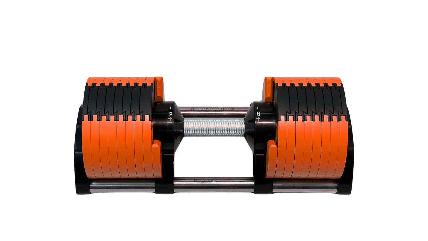 PowerBells 32 Pro – Steel Adjustable Dumbbells | 2kg Increments - Single