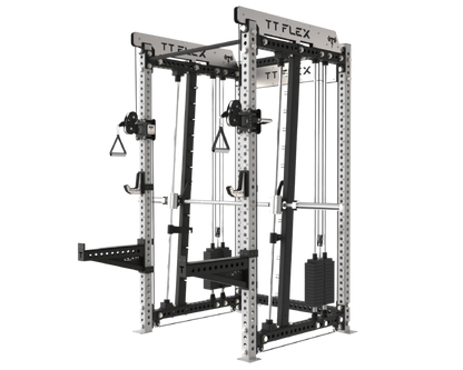 Functional Trainer with Cable and Tile Smith Machine PowerBells