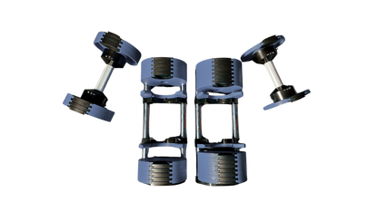 PowerBells 32 Pro – Steel Adjustable Dumbbells | 2kg Increments