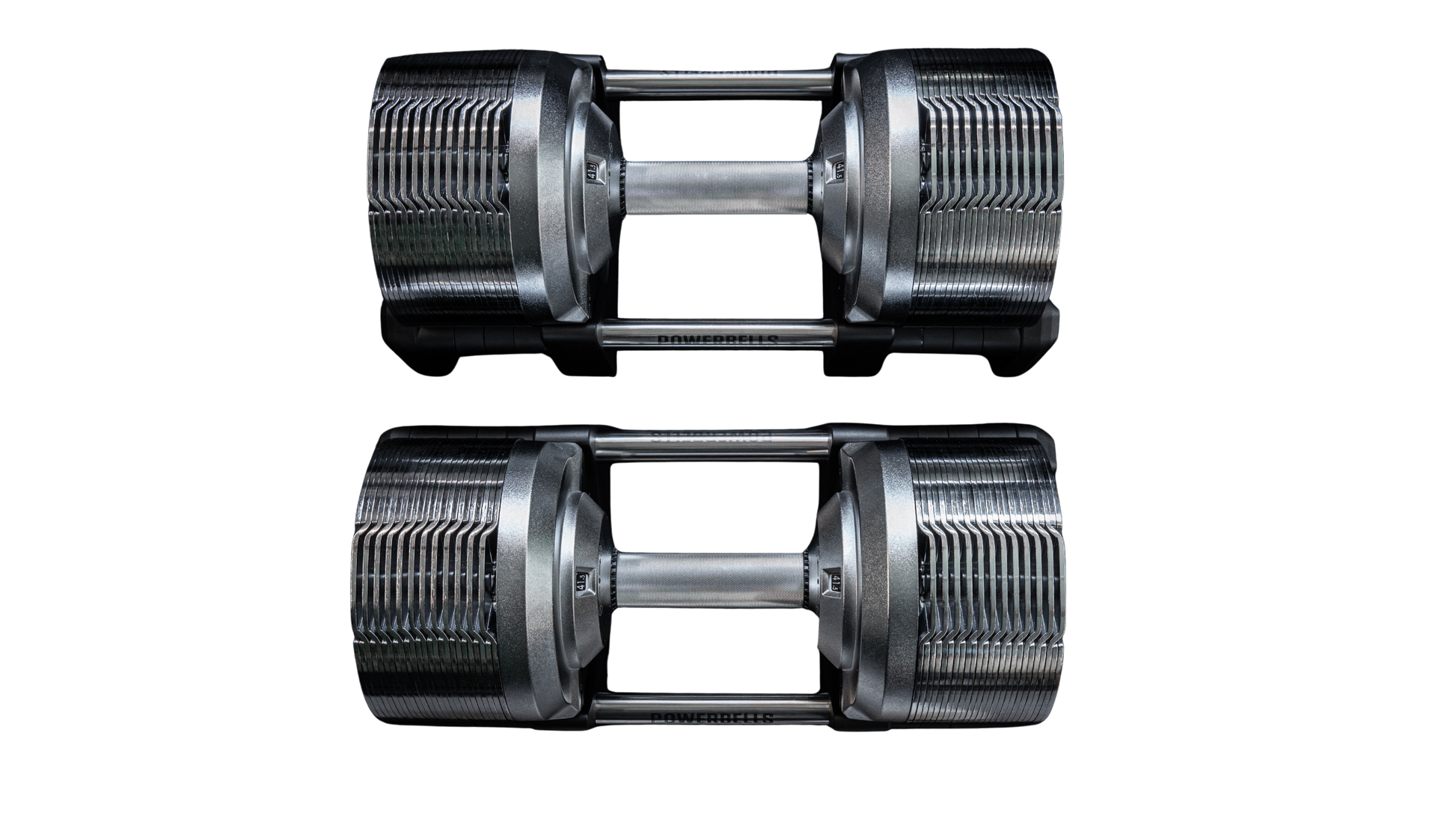 PowerBells 41 Extreme – Adjustable Dumbbells | Electroplating Steel | Pair PowerBells