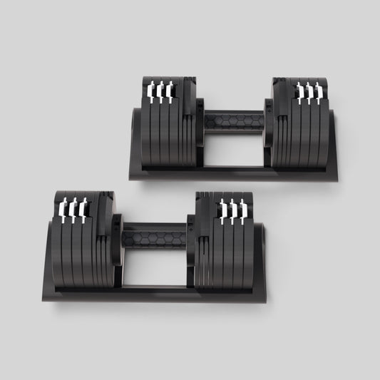 PowerBells 40 IronMax  – Adjustable Dumbbells 40kg | 2kg Increments | Pair