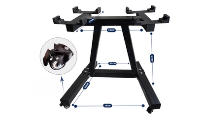 PowerBells Dock ProX - Dumbbell Stand for PowerBells Pro with Wheels PowerBells