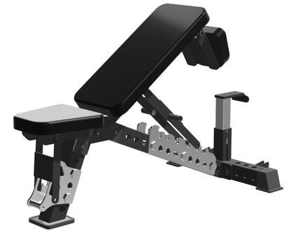 PowerBells Bench Titan – Adjustable Bench | Foldable Headrest | Commercial PowerBells