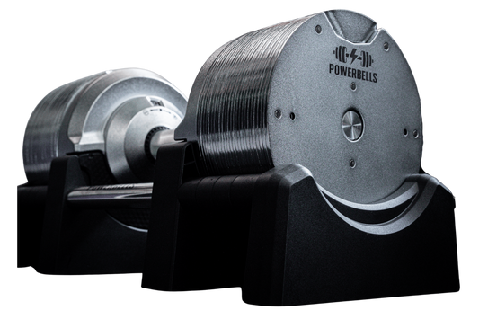 PowerBells 41 Extreme – Adjustable Dumbbells | Electroplating Steel | Pair PowerBells