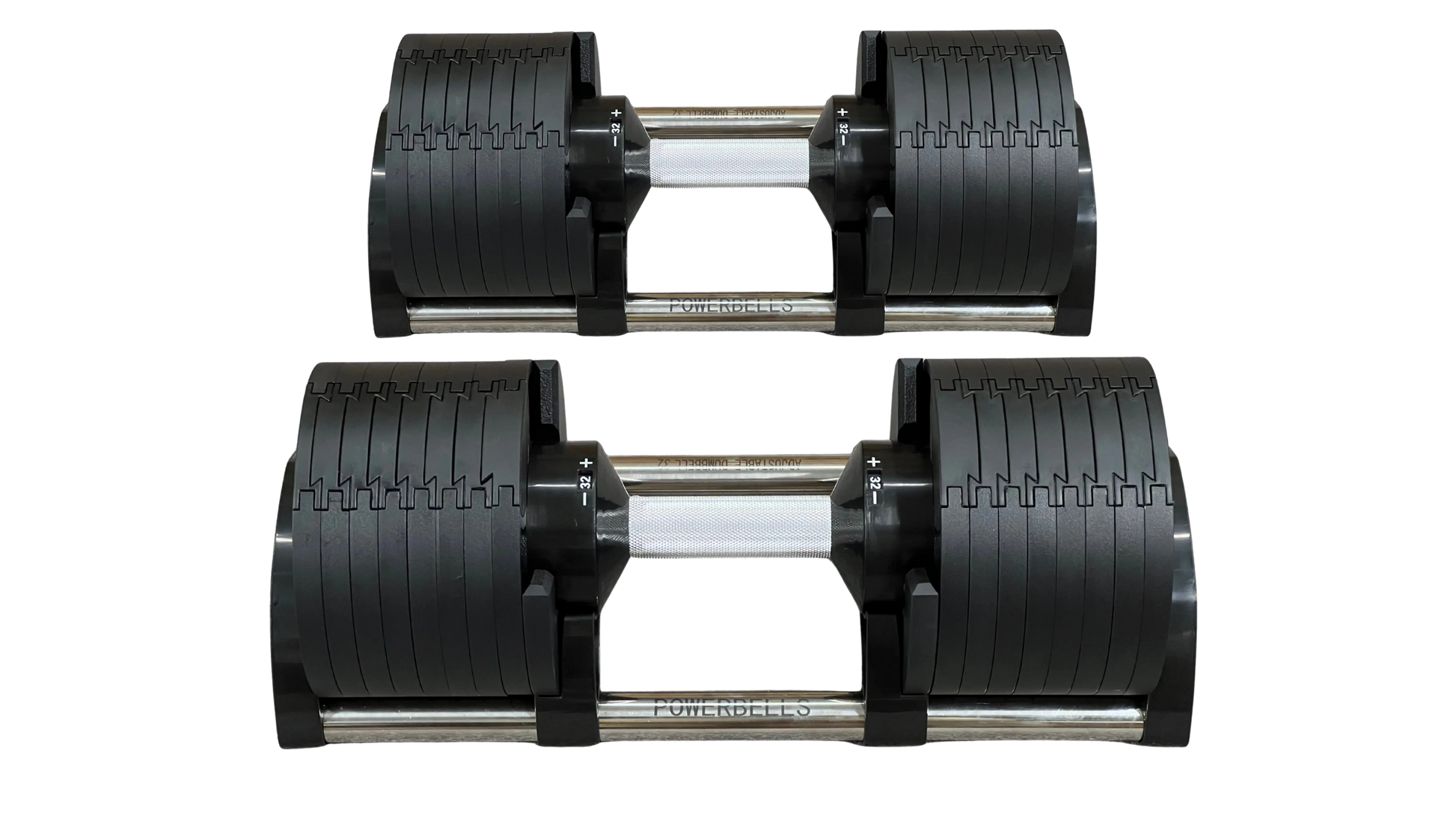 PowerBells 32 Pro – Adjustable Dumbbells | 2kg Increments | Pair PowerBells