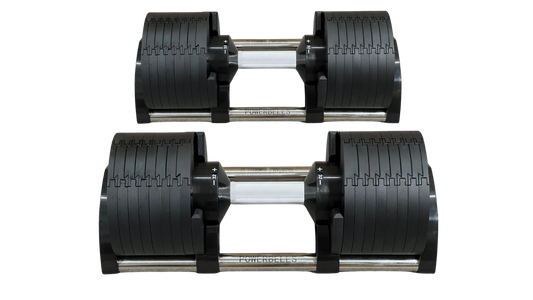 PowerBells 32 Pro – Adjustable Dumbbells | 2kg Increments | Pair PowerBells