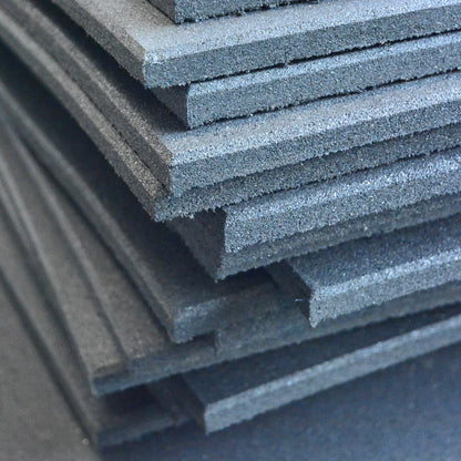 PowerBells Rubber Gym Flooring Mats - 1m × 1m × 15mm