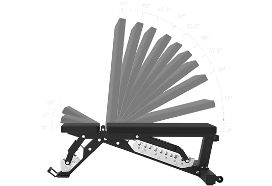 PowerBells Bench Pro – Commercial Adjustable Bench | 10 Precision Angles PowerBells