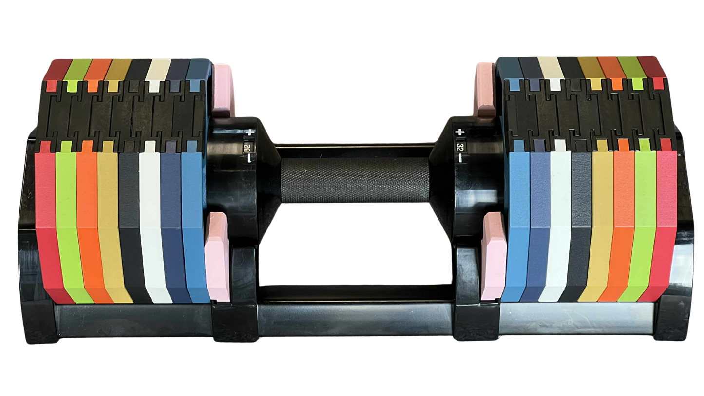 PowerBells 32 Pro – Decagonal Dumbbells | 2kg Increments | Pair PowerBells