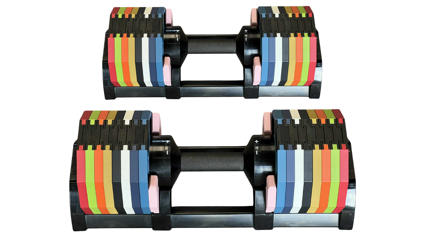PowerBells 32 Pro – Decagonal Dumbbells | 2kg Increments | Pair PowerBells