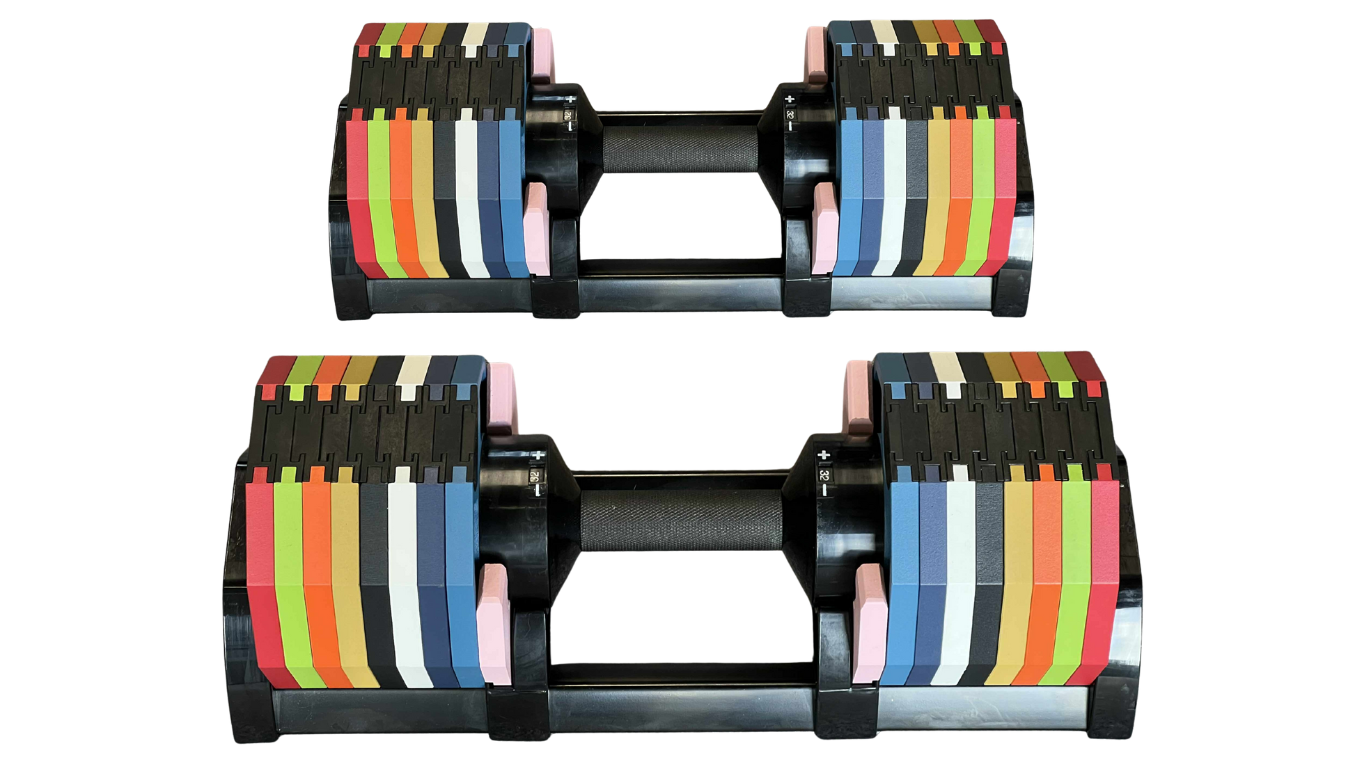PowerBells 32 Pro – Decagonal Dumbbells | 2kg Increments | Pair PowerBells