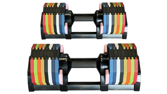 PowerBells 32 Pro – Decagonal Dumbbells | 2kg Increments | Pair PowerBells